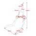 RP7771-3079B Detachable Passenger Sissy Bar with Luggage for Indian Scout Rogue 2022-2024 Indian Scout Bobber Twenty 2020-Later Indian Scout Bobber Sixty 2020-Later