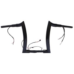 RP9910-2114 10" Pre-Wired Bagger Monkey Bar-Sharp Handlebar for Harley Softail  Dyna Sportsters  Touring Road King 2015-Later