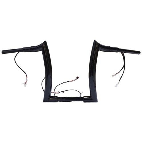 RP9910-2114 10" Pre-Wired Bagger Monkey Bar-Sharp Handlebar for Harley Softail  Dyna Sportsters  Touring Road King 2015-Later