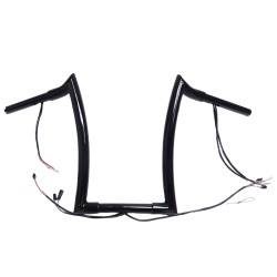 RP9910-2115 12" Pre-Wired Bagger Monkey Bar-Sharp Handlebar for Harley Softail  Dyna Sportsters  Touring Road King 2015-Later