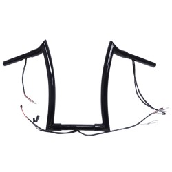 RP9910-2116 14" Pre-Wired Bagger Monkey Bar-Sharp Handlebar for Harley Softail  Dyna Sportsters  Touring Road King 2015-Later