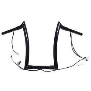 RP9910-2116 14" Pre-Wired Bagger Monkey Bar-Sharp Handlebar for Harley Softail  Dyna Sportsters  Touring Road King 2015-Later