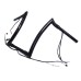 RP9910-2117 16" Pre-Wired Bagger Monkey Bar-Sharp Handlebar for Harley Softail  Dyna Sportsters  Touring Road King 2015-Later