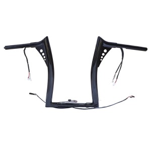 RP9910-2118 10" Pre-Wired Bagger Monkey Bar-Sharp Handlebar for Harley Softail  Dyna Sportsters  Touring Road King 2015-Later