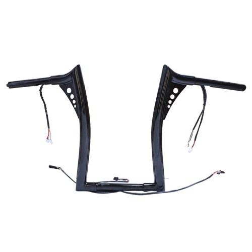 RP9910-2119 12" Pre-Wired Bagger Monkey Bar-Sharp Handlebar for Harley Softail  Dyna Sportsters  Touring Road King 2015-Later