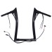 RP9910-2121 16" Pre-Wired Bagger Monkey Bar-Sharp Handlebar for Harley Softail Dyna Sportsters Touring Road King