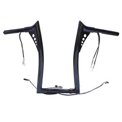 RP9910-2121 16" Pre-Wired Bagger Monkey Bar-Sharp Handlebar for Harley Softail Dyna Sportsters Touring Road King