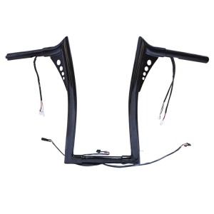 RP9910-2121 16" Pre-Wired Bagger Monkey Bar-Sharp Handlebar for Harley Softail Dyna Sportsters Touring Road King