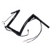 RP9910-2123 12" Pre-Wired Bagger Monkey Bar-Sharp Handlebar for Harley Softail Dyna Sportsters Touring Road King