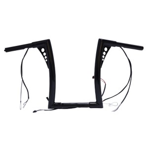 RP9910-2124 14" Pre-Wired Bagger Monkey Bar-Sharp Handlebar for Harley Softail Dyna Sportsters Touring Road King