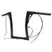 RP9910-2125 16" Pre-Wired Bagger Monkey Bar-Sharp Handlebar for Harley Softail Dyna Sportsters Touring Road King