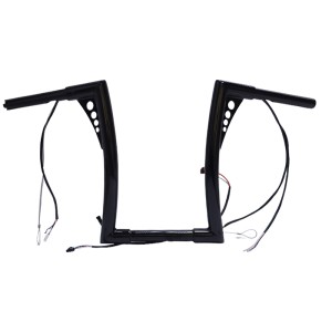 RP9910-2125 16" Pre-Wired Bagger Monkey Bar-Sharp Handlebar for Harley Softail Dyna Sportsters Touring Road King