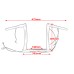 RP9910-2126 10" Pre-Wired Bagger Monkey Bar Handlebar for Harley Softail Dyna Sportsters Touring Road King