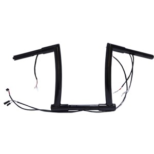 RP9910-2127 12" Pre-Wired Bagger Monkey Bar Handlebar for Harley Softail Dyna Sportsters Touring Road King