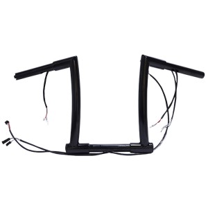 RP9910-2128 14" Pre-Wired Bagger Monkey Bar Handlebar for Harley Softail Dyna Sportsters Touring Road King