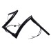 RP9910-2130 10" Pre-Wired Bagger Monkey Bar-Sharp Handlebar for Harley Softail Dyna Sportsters Touring Road King