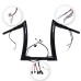 RP9910-2130 10" Pre-Wired Bagger Monkey Bar-Sharp Handlebar for Harley Softail Dyna Sportsters Touring Road King