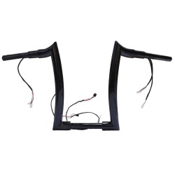 RP9910-2132 14" Pre-Wired Bagger Monkey Bar-Sharp Handlebar for Harley Softail Dyna Sportsters Touring Road King