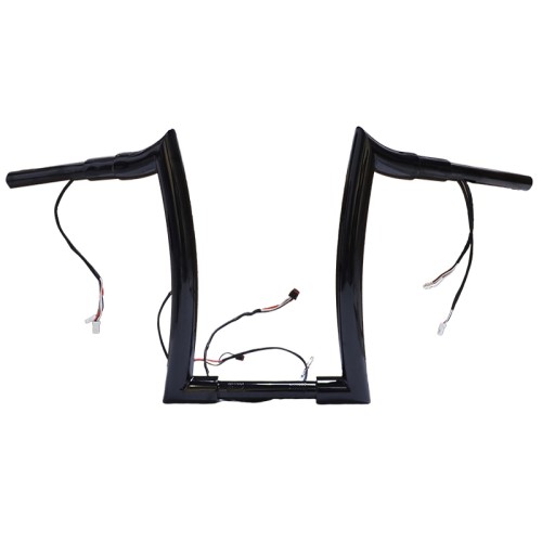RP9910-2132 14" Pre-Wired Bagger Monkey Bar-Sharp Handlebar for Harley Softail Dyna Sportsters Touring Road King