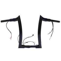 RP9910-2133 16" Pre-Wired Bagger Monkey Bar-Sharp Handlebar for Harley Softail Dyna Sportsters Touring Road King