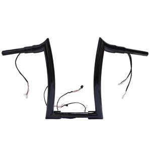 RP9910-2133 16" Pre-Wired Bagger Monkey Bar-Sharp Handlebar for Harley Softail Dyna Sportsters Touring Road King