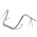RP9910-2135 12" Motorcycle Pre-Wired APE Handlebar for Harley Softail Dyna Sportsters Touring Road King