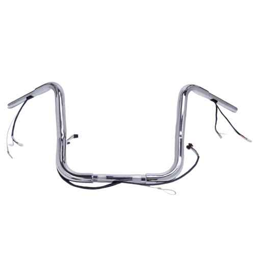 RP9910-2135 12" Motorcycle Pre-Wired APE Handlebar for Harley Softail Dyna Sportsters Touring Road King