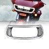 Upgrade Your Ride with Style – Chrome Headlight Fairing Trim Cover with LED for Harley Road Glide (2015–2024)