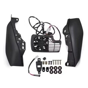 RP8880-1042B Air Deflector Mid Frame with Cooling Fan for Harley Touring Models 2017-2023