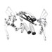 RP0420-2118 Adjustable Footpeg Footrest Rear Set for KTM Duke 690/R 2012-2018