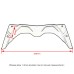 RP0820-4012 Cockpit Panel Fairing Fork Shield Updraft Deflector for BMW R1300GS 2024-Later