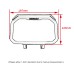 RP1140-5013B TFT Anti Theft Screen Protector Meter Frame Cover With 2 PCS Screen Protector for BMW R1300GS 2024-Later