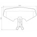 Adjustable Motorcycle Windshield Deflector for BMW R1300GS 2023-Later