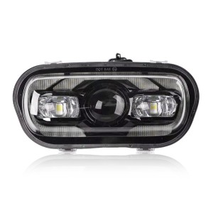 9.8" Motorcycle Front Headlamp E-Mark Driving Lamp For Harley Softail Fat Bob FXFB FXFBS 2018+