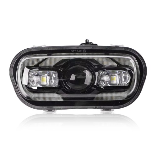 9.8" Motorcycle Front Headlamp E-Mark Driving Lamp For Harley Softail Fat Bob FXFB FXFBS 2018+