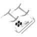 RP5536-1017B Twin Rail Saddlebag Guard Kit For 2014-later FLHXSE and FLTRXSE, and 2014-later FLHX, FLTRX, and FLTRXSTSE models