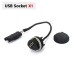 Motorcycle Complete Pannier Rack Pack Socket USB Plug Charging Adapter For BMW R1300GS 2023-Later