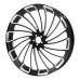 RP0210-2034B Motorcycle 26" x 3.5" Front Wheel Rim Hubs Without Disc Brake Hub Flange for Harley Softail Breakout 2018-later Touring 2008-later