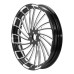 RP0210-2034B Motorcycle 26" x 3.5" Front Wheel Rim Hubs Without Disc Brake Hub Flange for Harley Softail Breakout 2018-later Touring 2008-later