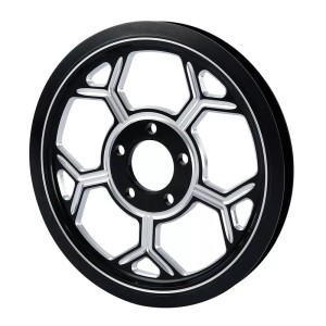 RP0270-1003BS Motorcycle 68T 1" Rear Wheel Belt Pulley Sprocket For Harley Touring ROAD KING Street Glide ROAD GLIDE 2009-Later