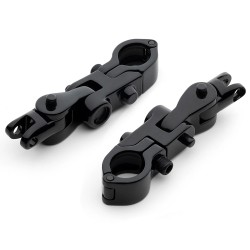 RP0440-2034 Motorcycle Adjustable Highway Peg Mounts for Harley Fits Front Engine Guards With 1.25" Diameter Tubing