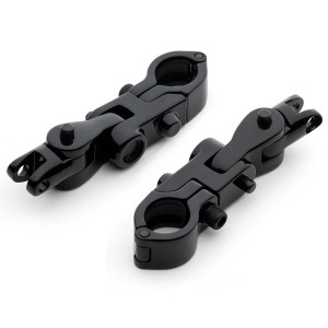 RP0440-2034 Motorcycle Adjustable Highway Peg Mounts for Harley Fits Front Engine Guards With 1.25" Diameter Tubing