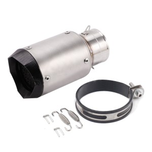 RP0520-1051T Universal Motorbike Exhaust Silencer  M-GP Short Stainless Steel Titanium
