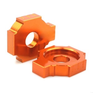 RP0720-3002O Motorcycle Chain Adjuster Blocks for KTM Duke 125 200 390 RC125 RC200 RC390