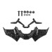 RP0940-8017 Motorcycle Front Fender Beak Fairing Extension Wheel Extender Cover for Yamaha MT07 2021-2024