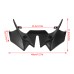 RP0940-8020 Motorcycle Front Fender Beak Fairing Extension Wheel Extender Cover for Kawasaki Z650 2020-Later