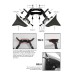 RP0940-8024B Motorcycle Fixed wing Spoiler Deflector for Honda CB750 Hornet 2023-Later