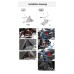 RP1060-2127B Motorcycle Fuel Injection System Throttle Body Protector Cover for BMW R1250GS 2019-2023