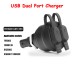 RP1160-1005B Motorcycle Dual USB Charger Socket DC 5V 3300mA for BMW F900R/R1250GS/R1200GS/S1000XR/K1600GT/K1300S/F850GS/F750GS/F650GS