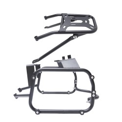 RP5501-1002B Motorcycle Saddlebag Support Rack Side Pannier+Rear Luggage Rack for Honda NC750 X/DCT 2021-Later